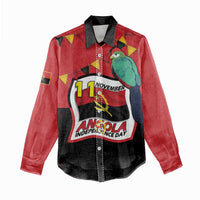 Happy Angola Women Casual Shirt 50 Years of Independence - Wonder Print Shop