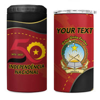 Personalized Angola Independence Day 4 in 1 Can Cooler Tumbler Virtue Is Stronger When United - Wonder Print Shop