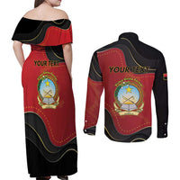 Personalized Angola Independence Day Couples Matching Off Shoulder Maxi Dress and Long Sleeve Button Shirt Virtue Is Stronger When United - Wonder Print Shop