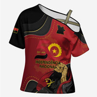 Personalized Angola Independence Day Cross Shoulder Shirt Virtue Is Stronger When United - Wonder Print Shop