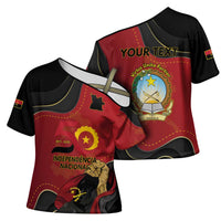 Personalized Angola Independence Day Cross Shoulder Shirt Virtue Is Stronger When United - Wonder Print Shop