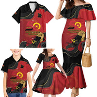 Personalized Angola Independence Day Family Matching Mermaid Dress and Hawaiian Shirt Virtue Is Stronger When United - Wonder Print Shop