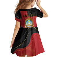 Personalized Angola Independence Day Family Matching Summer Maxi Dress and Hawaiian Shirt Virtue Is Stronger When United - Wonder Print Shop