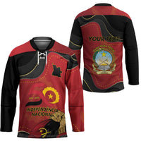 Personalized Angola Independence Day Hockey Jersey Virtue Is Stronger When United - Wonder Print Shop