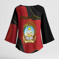 Personalized Angola Independence Day Kimono Sleeve Blouse Virtue Is Stronger When United - Wonder Print Shop