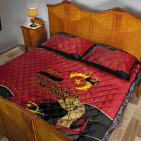 Angola Independence Day Quilt Bed Set Virtue Is Stronger When United - Wonder Print Shop