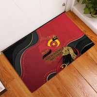 Angola Independence Day Rubber Doormat Virtue Is Stronger When United - Wonder Print Shop