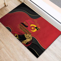 Angola Independence Day Rubber Doormat Virtue Is Stronger When United - Wonder Print Shop