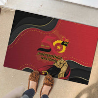 Angola Independence Day Rubber Doormat Virtue Is Stronger When United - Wonder Print Shop
