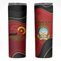 Personalized Angola Independence Day Skinny Tumbler Virtue Is Stronger When United - Wonder Print Shop