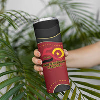 Personalized Angola Independence Day Skinny Tumbler Virtue Is Stronger When United - Wonder Print Shop