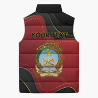 Personalized Angola Independence Day Sleeveless Puffer Jacket Virtue Is Stronger When United - Wonder Print Shop