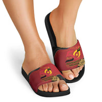 Angola Independence Day Slide Sandals Virtue Is Stronger When United - Wonder Print Shop
