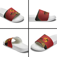 Angola Independence Day Slide Sandals Virtue Is Stronger When United - Wonder Print Shop