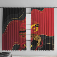 Angola Independence Day Window Curtain Virtue Is Stronger When United - Wonder Print Shop