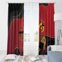 Angola Independence Day Window Curtain Virtue Is Stronger When United - Wonder Print Shop