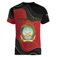 Personalized Angola Independence Day Women V-Neck T-Shirt Virtue Is Stronger When United - Wonder Print Shop