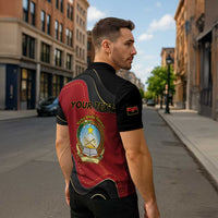 Personalized Angola Independence Day Zipper Polo Shirt Virtue Is Stronger When United - Wonder Print Shop