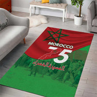Morocco Green March Day Area Rug One People - One Nation - Wonder Print Shop