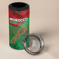 Morocco Green March Day 4 in 1 Can Cooler Tumbler One People - One Nation - Wonder Print Shop