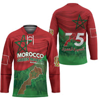 Morocco Green March Day Hockey Jersey One People - One Nation - Wonder Print Shop