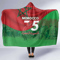 Morocco Green March Day Hooded Blanket One People - One Nation - Wonder Print Shop