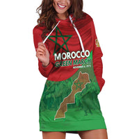 Morocco Green March Day Hoodie Dress One People - One Nation - Wonder Print Shop