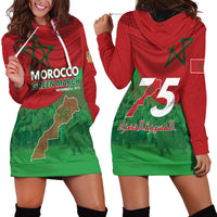 Morocco Green March Day Hoodie Dress One People - One Nation - Wonder Print Shop