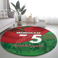 Morocco Green March Day Round Carpet One People - One Nation - Wonder Print Shop