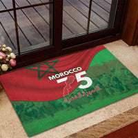 Morocco Green March Day Rubber Doormat One People - One Nation - Wonder Print Shop