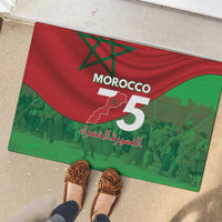 Morocco Green March Day Rubber Doormat One People - One Nation - Wonder Print Shop