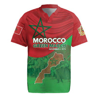 Morocco Green March Day Rugby Jersey One People - One Nation - Wonder Print Shop