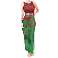 Morocco Green March Day Tank Maxi Dress One People - One Nation - Wonder Print Shop