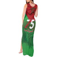 Morocco Green March Day Tank Maxi Dress One People - One Nation - Wonder Print Shop