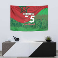 Morocco Green March Day Tapestry One People - One Nation - Wonder Print Shop