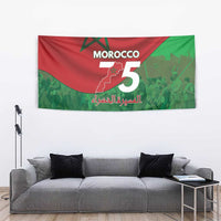 Morocco Green March Day Tapestry One People - One Nation - Wonder Print Shop
