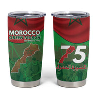 Morocco Green March Day Tumbler Cup One People - One Nation - Wonder Print Shop