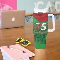 Morocco Green March Day Tumbler With Handle One People - One Nation - Wonder Print Shop