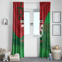 Morocco Green March Day Window Curtain One People - One Nation - Wonder Print Shop