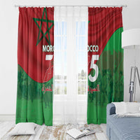 Morocco Green March Day Window Curtain One People - One Nation - Wonder Print Shop