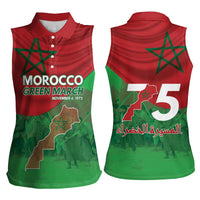Morocco Green March Day Women Sleeveless Polo Shirt One People - One Nation - Wonder Print Shop