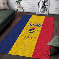 Chad Area Rug Coat Of Arms - Flag Style - Wonder Print Shop