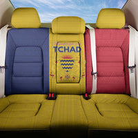 Chad Back Car Seat Cover Coat Of Arms - Flag Style - Wonder Print Shop