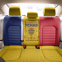 Chad Back Car Seat Cover Coat Of Arms - Flag Style - Wonder Print Shop