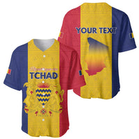 Personalized Chad Baseball Jersey Coat Of Arms - Flag Style - Wonder Print Shop