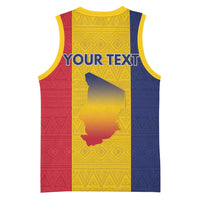 Personalized Chad Basketball Jersey Coat Of Arms - Flag Style - Wonder Print Shop