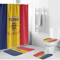 Chad Bathroom Set Coat Of Arms - Flag Style - Wonder Print Shop