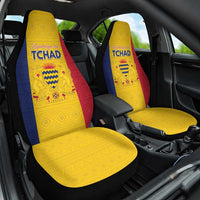 Chad Car Seat Cover Coat Of Arms - Flag Style - Wonder Print Shop