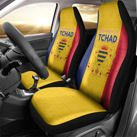 Chad Car Seat Cover Coat Of Arms - Flag Style - Wonder Print Shop