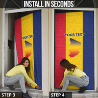 Chad Door Cover Coat Of Arms - Flag Style - Wonder Print Shop